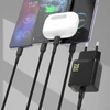 Dudao A26LEU PD 20W GaN USB-C sieninis įkroviklis su USB-C–Lightning laidu - Juodas
