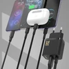 Dudao A26TCEU PD QC 25W GaN USB-A USB-C sieninis įkroviklis su USB-C laidu - Juodas