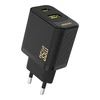 Dudao A27 MaxC 35W laidinis įkroviklis + USB-C kabelis – juodos spalvos