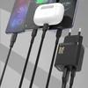 Dudao A27MaxCEU PD QC 35W USB-A USB-C sieninis įkroviklis su USB-C laidu – juodas