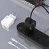 Dudao A27PCEU PD 30W GaN USB-C sieninis įkroviklis su USB-C laidu - Juodas
