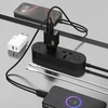 Dudao A27TEU PD 30W GaN USB-A USB-C sieninis įkroviklis - Juodas
