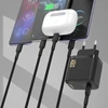Dudao A28C 45W GaN laidinis įkroviklis + USB-C kabelis – juodos spalvos