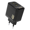 Dudao A28PEU PD 45W GaN 2xUSB Wall Charger - Juodas