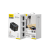 Dudao A65Pro 65W EU / US / JP / AUS / UK travel adapter 2x USB-C 2x USB-A - juodos spalvos