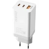 GaN 65W įkroviklis Dudao A7xsEU 2x USB-C + USB (balta)
