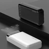 Dudao talpus maitinimo blokas su 3 įmontuotu kabeliu 20000mAh USB Type C + micro USB + Lightning Juodos spalvos (Dudao K6Pro +)