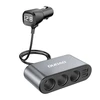Dudao automobilinis įkroviklis 2x USB / 3x cigarečių žiebtuvėlio skirstytuvas juodas (R1Pro juodas)