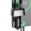 Dudao automobilinis įkroviklis USB / USB Type C Power Delivery (60 W) Quick Charge 4.0 (22,5 W) + laidas USB Type C - USB Type C / Lightning juodas (R7XS juodas)