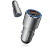 Įkroviklis automobilinis Dudao (R4PQ) (1xUSB-C; 1xUSB; 22,5W) pilkas