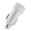 Įkroviklis automobilinis Dudao R7 (2xUSB; 2.4A) + 3in1 laidas lightning+micro+type-C baltas