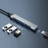 USB šakotuvas Dudao (A16B) USB to (1xUSB 3.0; 3xUSB 2.0) juodas