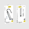 Dudao HUB 4in1 USB-C – 4x USB-A (3 x USB2.0 / USB3.0) 6.3cm juodos spalvos (A16T)