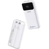 Dudao K15Pro išorinė baterija 20000mAh 22.5W PD USB-C / USB-A / su integruotais Lightning ir USB-C kabeliais – balta