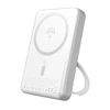 Dudao K28 10000mAh PD 22.5W MagSafe Powerbank with Metal Case and Ring Stand – sidabro spalvos