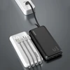 Dudao K6Pro Universal 10000mAh Power Bank su USB kabelis, USB Type C, Lightning baltos spalvos (K6Pro-baltos spalvos)