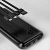 Dudao K6Pro Universal 10000mAh Power Bank su USB kabelis, USB Type C, Lightning baltos spalvos (K6Pro-baltos spalvos)