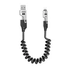Dudao L20 Pro 4-in-1 USB-A / USB-C – Lightning / USB-C kabelis – juodos spalvos