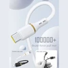 Dudao L25C USB-C - USB-C Silicone Cable 60W 1m - Baltas