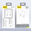 Dudao L25SC 60W USB-C - USB-C laidas su minkštu silikoniniu apvadu 2m - Baltas