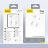 Dudao L25SM 3 A USB-A - micro USB kabelis su minkštu silikoniniu apvadu 1 m - baltas