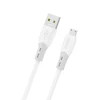Dudao L25SM duomenų perdavimo ir įkrovimo kabelis | USB-A į Micro USB | 15 W | 1 m | balta