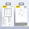 Dudao L25ST 5 A USB-A - USB-C laidas su minkštu silikoniniu apvadu 1 m - Baltas