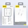 Dudao L25SX 30W USB-C - Lightning kabelis su minkštu silikoniniu apvadu 2m - Baltas
