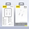Dudao L25SX 30W USB-C - Lightning kabelis su minkštu silikoniniu apvadu 1m - Baltas