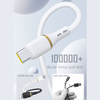 Dudao L25T USB-A - USB-C Silicone Cable 5A 1m - Baltas
