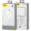 Dudao L2sT USB-A - USB-C 6A Cable 1.2m - Baltas
