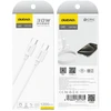 Dudao L4C duomenų perdavimo ir įkrovimo kabelis | USB-C į USB-C | 30 W | 1,2 m | baltas