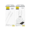 Dudao L4C USB-C / USB-C 30W kabelis 1.2m – baltos spalvos