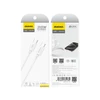 Dudao L4C USB-C / USB-C 30W kabelis 1.2m – baltos spalvos