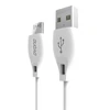Dudao L4M USB-A - MicroUSB 2.4 A Cable 1m - Baltas