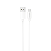 USB kabelis Dudao (L4SM) microUSB (2A) baltas (1m)