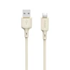 Dudao L7SL USB-A – Lightning 5A kabelis 1m – beige