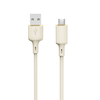 Dudao L7SM USB-A – micro USB kabelis 5A 1m – beige