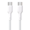 Dudao L9C 65W USB-C – USB-C 2m kabelis – baltos spalvos