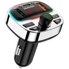 Dudao R2PRO+ FM moduliatorius with PD25W Bluetooth 5.3 RGB Charging Ports – juodos spalvos ir sidabro spalvos
