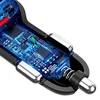 Automobilinis įkroviklis Dudao R7S, 3x USB, 18W (baltas)