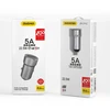 Įkroviklis automobilinis Dudao R4Pro (1xUSB; 5A; 22,5W) pilkas