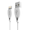 Dudao kabelis USB / Lightning kabelis 2.4A 1m baltos spalvos (L4L 1m baltos spalvos)