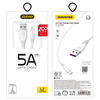 USB kabelis Dudao (L2) lightning 1m (5A) baltas