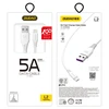 USB kabelis Lightning Dudao L2L 5A, 2m (baltas)