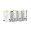 Dudao sieninis įkroviklis UK kištukas (Jungtinė Karalystė) 2xUSB-A 2.4A baltas + USB-A laidas - Lightning baltas