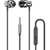 Dudao X10PRO ausinės į ausis, laidinės, 3.5 mm mini lizdas – juodos