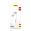 Dudao X10PRO su laidu ausinės, mini jack 3.5mm, į ausis įkišamos with remote control - baltas