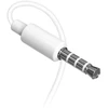 Dudao X10S su laidu Įstatomos į ausis ausinės 3.5mm mini jack 1.15m - baltas