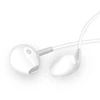 Dudao X10S su laidu Įstatomos į ausis ausinės 3.5mm mini jack 1.15m - baltas